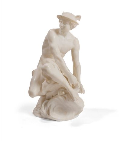 null According to PUGI

"Hermes after the Antique".

Alabaster group 

H. 57 cm

(Misses...