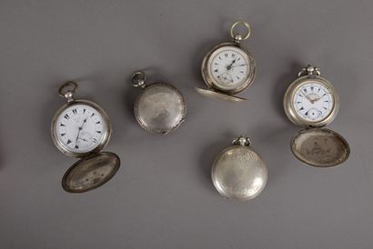 null Five pocket watches in silver 800 thousandths soap for the Turkish market: the...