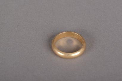 null Wedding band in yellow gold 750 thousandths 8,7 g.