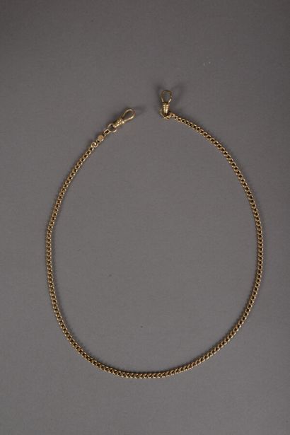 null 14 carat gold chain with two clasps 12.6 g - Length 47 cm - Wear