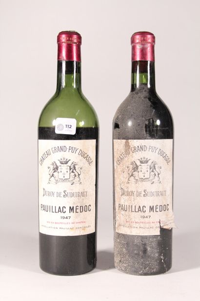 null 1947 - Château Grand Puy Ducasse

Pauillac - 2 bottles (1 low)