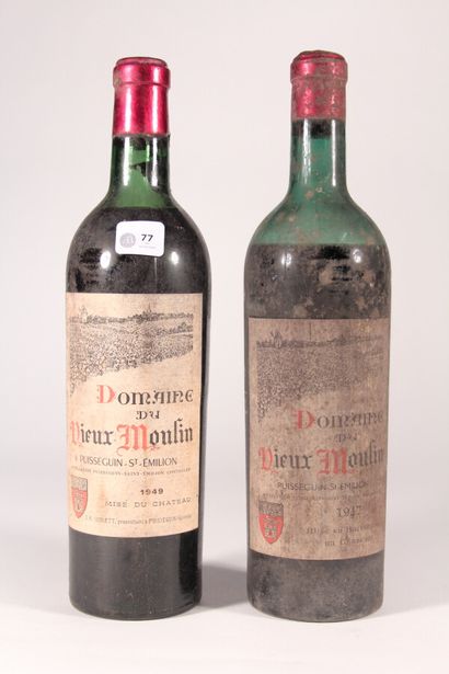 null 1947 - Domaine du Vieux Moulin

Puisseguin - 1 blle (basse)

1949 - Domaine...