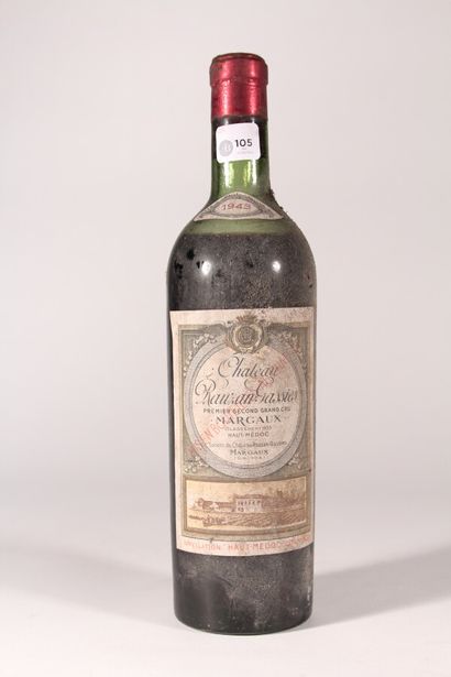 null 1943 - Château Rauzan Gassies

Margaux - 1 bottle (just)