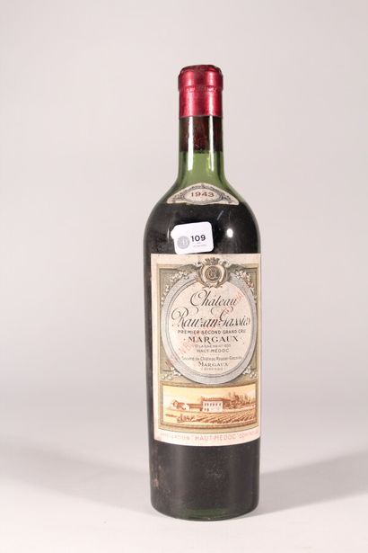 null 1943 - Château Rauzan Gassies

Margaux - 1 bottle (low)