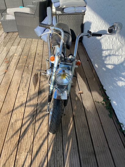 null 
HONDA type ST 70 DAX moped MTL grey blue and chrome, 2 seats from 08/05/1974...