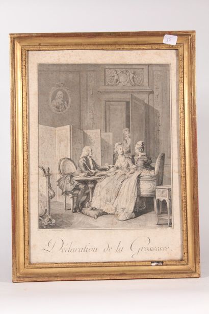 null Ensemble de gravures XVIIIème et XIXème : 

D'après DE LOUTERBOURG

"L'amant...