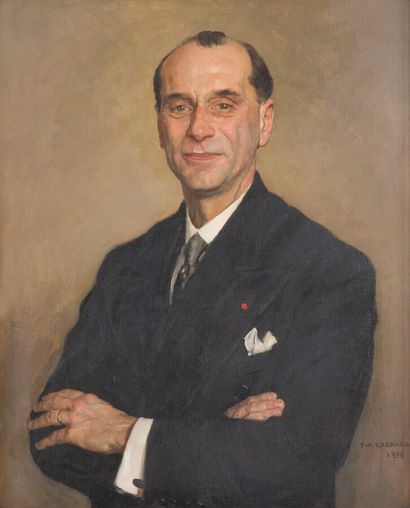 null François Maurice ROGANEAU

"Portrait de René Dhommée"

Huile sur toile signée...
