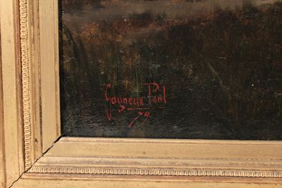 null Paul GAGNEUX 

"Paysage animé"

Huile sur toile signée en bas à gauche et datée...