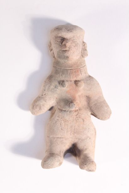 null Lot de deux statuettes Equateur la tolita (600 avant 400 après J.C). en terre...