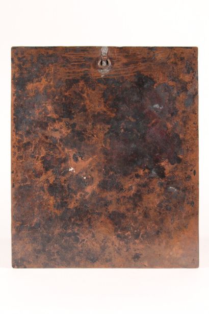 null Plaque de cuivre pour gravure d'après Van DYCK

"Scène biblique"

26 x 22 c...