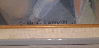 null Chantal LANVIN (1929-2013)

"Le repas des paysans"

Huile sur toile signée en...