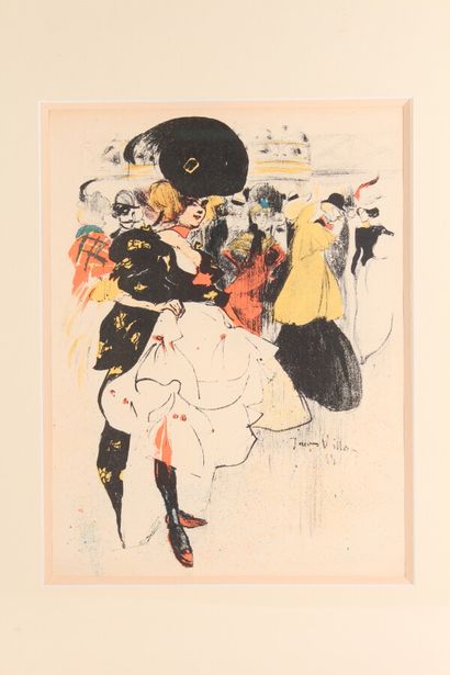 null D'après Jacques VILLON

"Danseuse au Moulin rouge, 1899"

Lithographie couleurs...