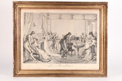 null D'après BOSIE

"La bouillotte"

Gravure en noir XIXème siècle

37 x 49,5 cm

Encadrée...