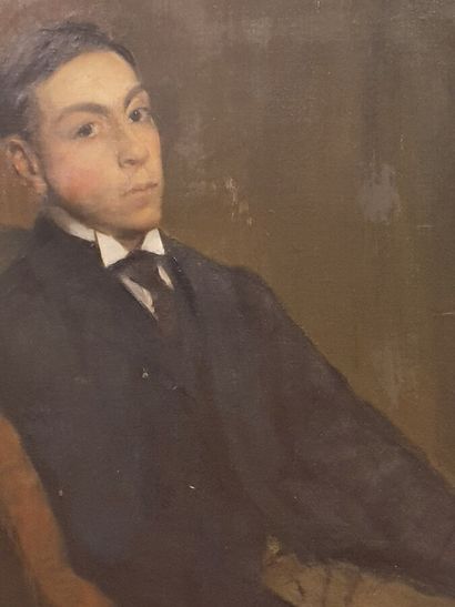 null École fin XIXème siècle

"Portrait d'homme assis"

Huile sur toile signée en...