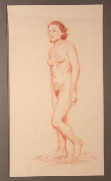 null P. POUGET

"Quatre études de nus"

Sanguines signées en bas à droite 

43 x...