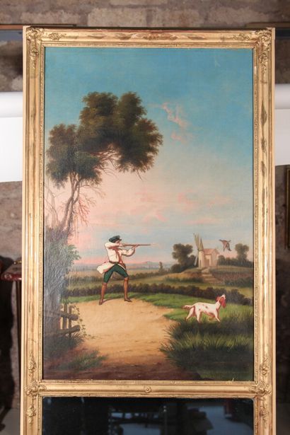 null Trumeau à décor peint d'un chasseur

Huile sur toile

131 x 64 cm

Dans un cadre...