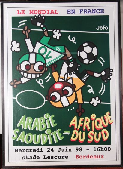 null Jean-François DUPLANTIER, dit "JOFO" (Né en 1961)

Affiche pour le mondial 1998

Arabie...