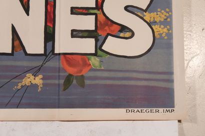 null Affiche lithographiée couleurs

"Cannes"

Illustration par SEM

Draeger, imprimeur

80...