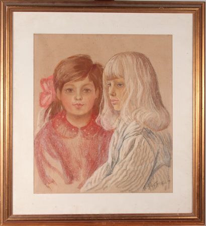 null Victor KOSTENKO 

« Les soeurs »

Pastel daté au dos « 1970 »

49 x 43 cm