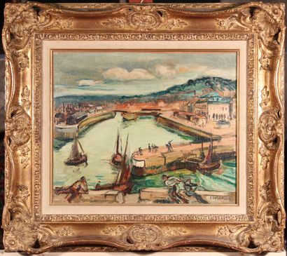 null EMILE OTHON FRIESZ (1879-1949)

Le Port de Honfleur

Huile sur toile signée...