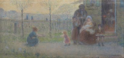 null GABRIEL BIESSY (1854-1935)

Les premiers pas

Huile sur toile signée en bas...