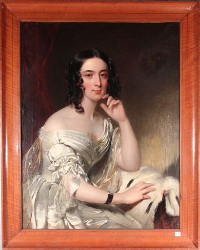 null ÉCOLE ANGLAISE DU XIXème

Portrait de Miss Robert THOMAS, mariée Miss Harriet...