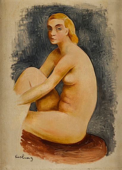 null MOISE KISLING (1891-1953)

Petit nu assis, 1932

Huile sur toile signée en bas...