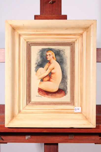 null MOISE KISLING (1891-1953)

Petit nu assis, 1932

Huile sur toile signée en bas...