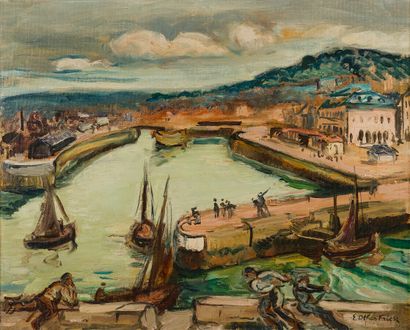 null EMILE OTHON FRIESZ (1879-1949)

Le Port de Honfleur

Huile sur toile signée...