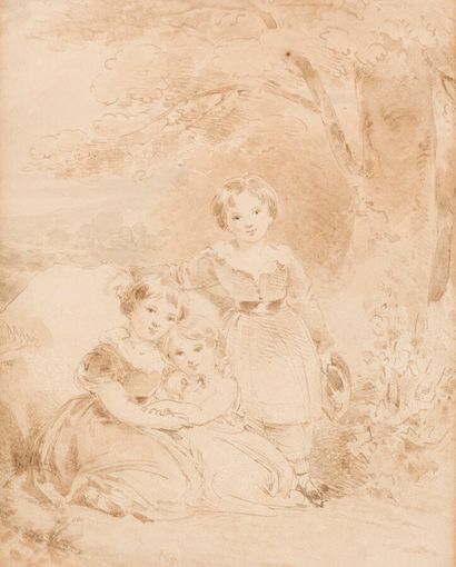 null ALFRED EDWARD CHALON (GENEVE 1780KENSINGTON 1860)

Portrait de trois enfants...