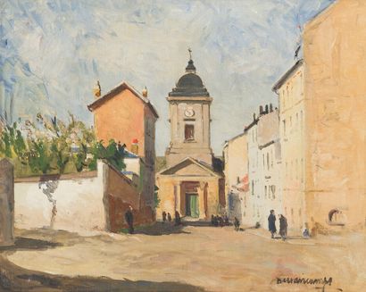 null RAFAEL DURANCAMPS (1891-1979)

Rue animée dans un village espagnol

Huile sur...