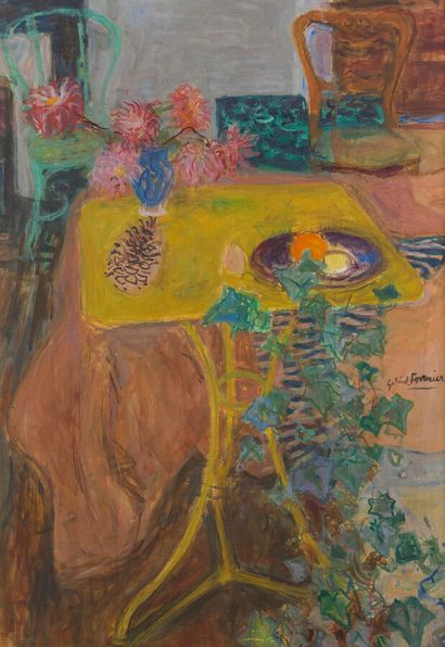 null GABRIEL FOURNIER (1893-1963)

La table de jardin et le lierre

Huile sur toile...