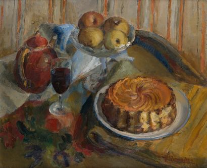 null ANDRE RAGEADE (1890-1978) 

Nature morte aux gâteaux

Huile sur toile, signée...