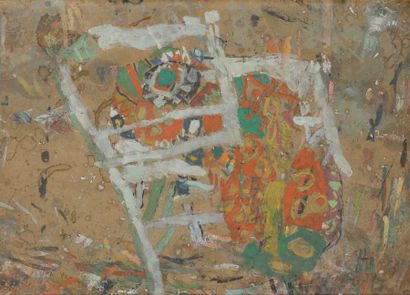 null JEAN POUGNY (1892-1956)

Chaise et tapisserie (Esquisse), 1947-1948

Huile sur...