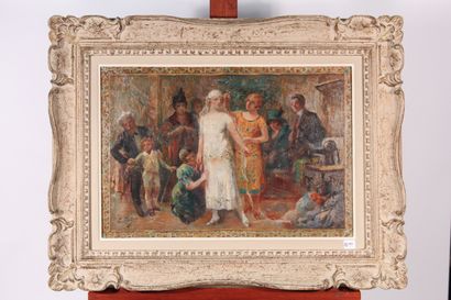 null EDMUND DELBOS (1879-1949)

L'essayage de la robe de mariée

Huile sur toile...