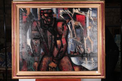 null MARCEL GROMAIRE (1892-1971)

Paysan fuyant l'orage, 1945

Huile sur toile signée...