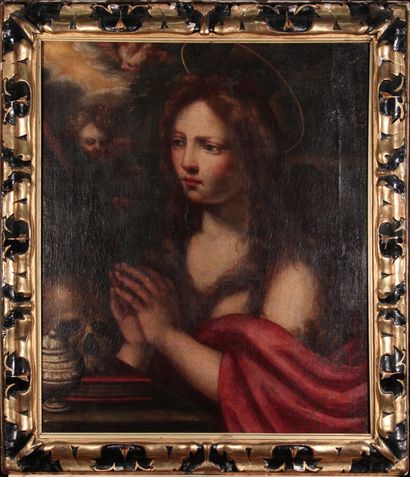 null ÉCOLE ITALIENNE DU XVIIème

Marie-Madeleine

Toile.

74,5 x 61,5 cm.

(Restaurations...