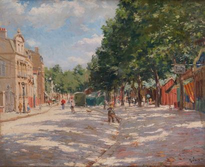 null ALEXANDRE JACOB (1876-1972)

Rue animée

Huile sur toile, signée en bas à droite.

46...