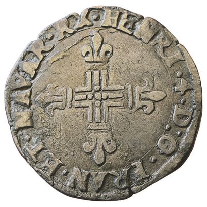 null HENRI IV. 

Eighth of ecu of Navarre. 

1606. Saint Palais. 4,66grs. Sb.4710...