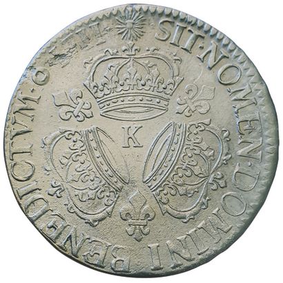 null LOUIS XIV. 

Ecu aux trois couronnes.

1711 K. Bordeaux. 30,15grs. Gad.229 (...