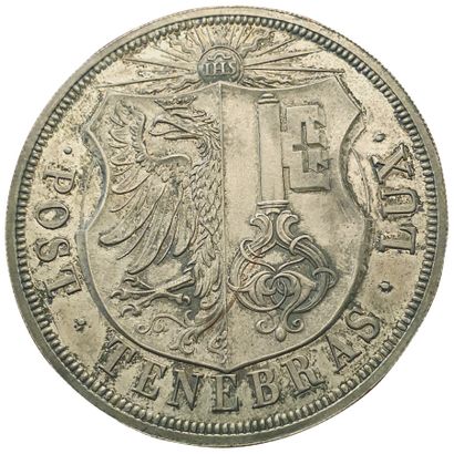 null SUISSE. CANTON DE GENÈVE

10 Francs 1848.

52,12grs. Km.138. 385 ex. frappés...