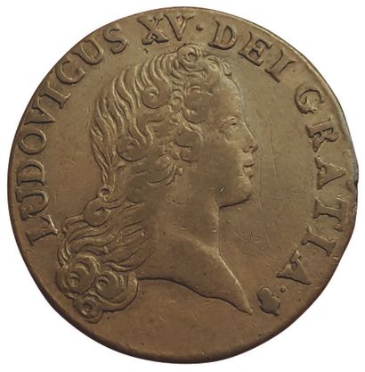 null LOUIS XV. 

Sol au buste enfantin. 1720 S. Reims. 

12,53 grs. Gad.276. Rare...
