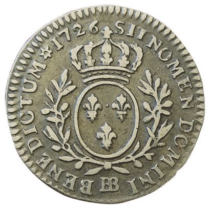 null LOUIS XV. 

Dixième d'écu aux branches d'olivier. 

1726 BB. Strasbourg. 2,83grs....