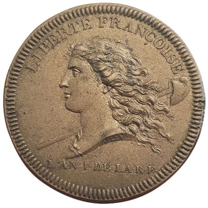 null CONVENTION.

Essai de Galle à la Liberté. 1792. Lyon. 

40,83grs. Maz.318a....