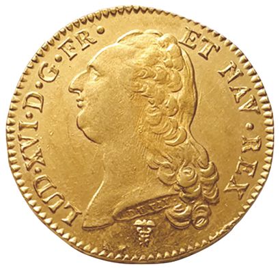 null LOUIS XVI.

1774-1792.

Double Louis d'or à la tête nue.

1788 K. Bordeaux....