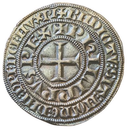 null PHILIPPE IV LE BEL. 

1285-1314. 

Gros Tournois à l'O rond. 4,12grs. Dy.213....