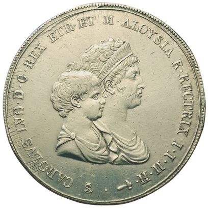 null ITALIE. ETRURIE. 

Charles-Louis et Marie-Louise. 1803-1807. 10 Lire 1807. Florence....