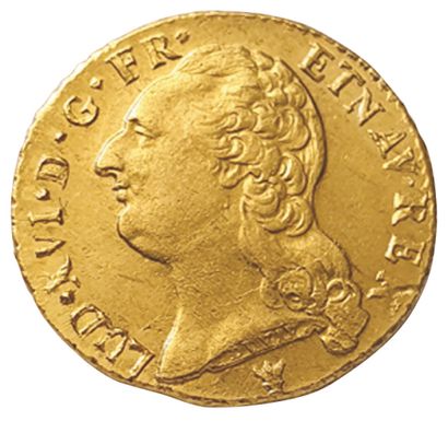 null LOUIS XVI.

1774-1792.

Gold Louis with naked head. 1789 I. Limoges. 

Gad.361...