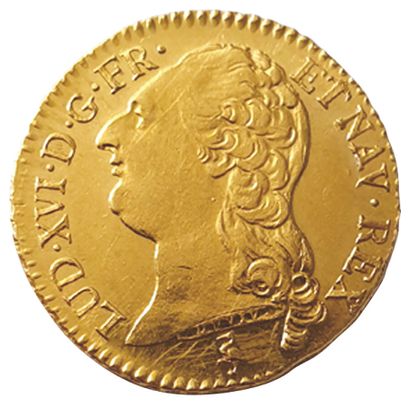null LOUIS XVI. 

1774-1792. Golden Louis with naked head.

1786 A. Paris.Gad.361....