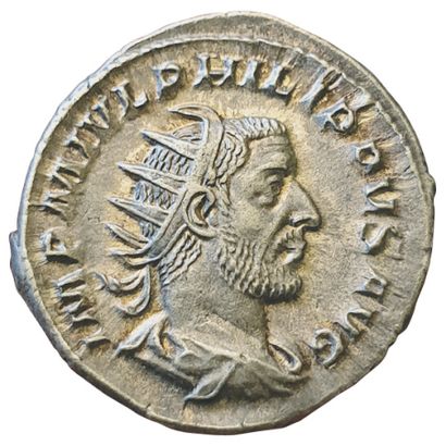 null PHILIPPE 1er L'ARABE. 

244-249. 

Antoninien. Rome. 

R/ PM TRP II COS PP....